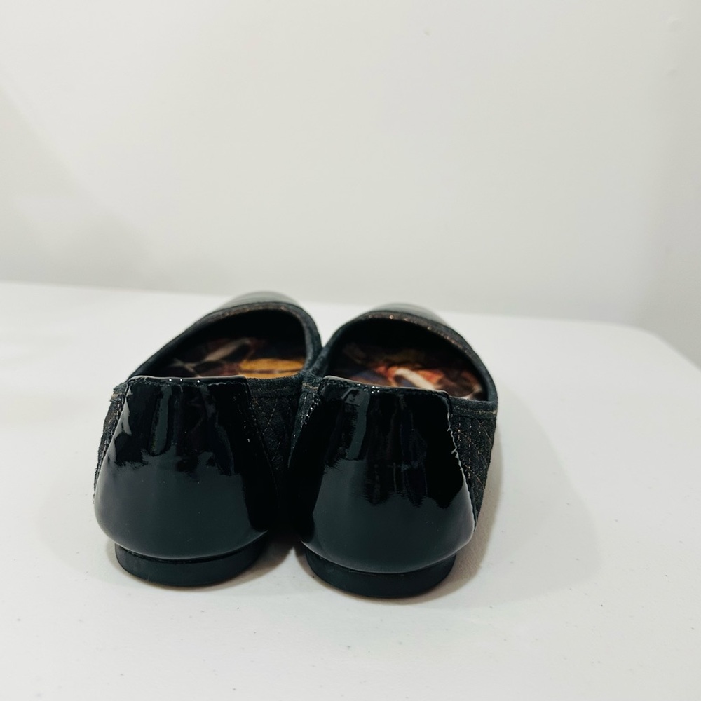 Born Leather Riley Quilted Ballet Flats Size 6,5 Patent Cap‎ Toe Comfort Shoes - Picture 5 of 10
